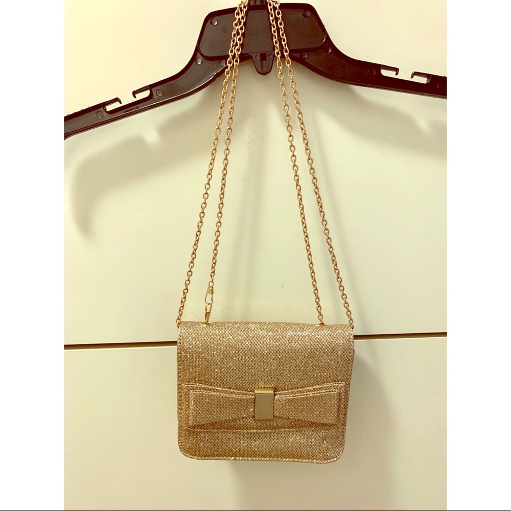 Gold Sparkly Evening Bag